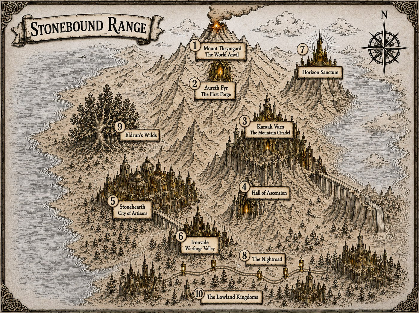 BlackForge world map